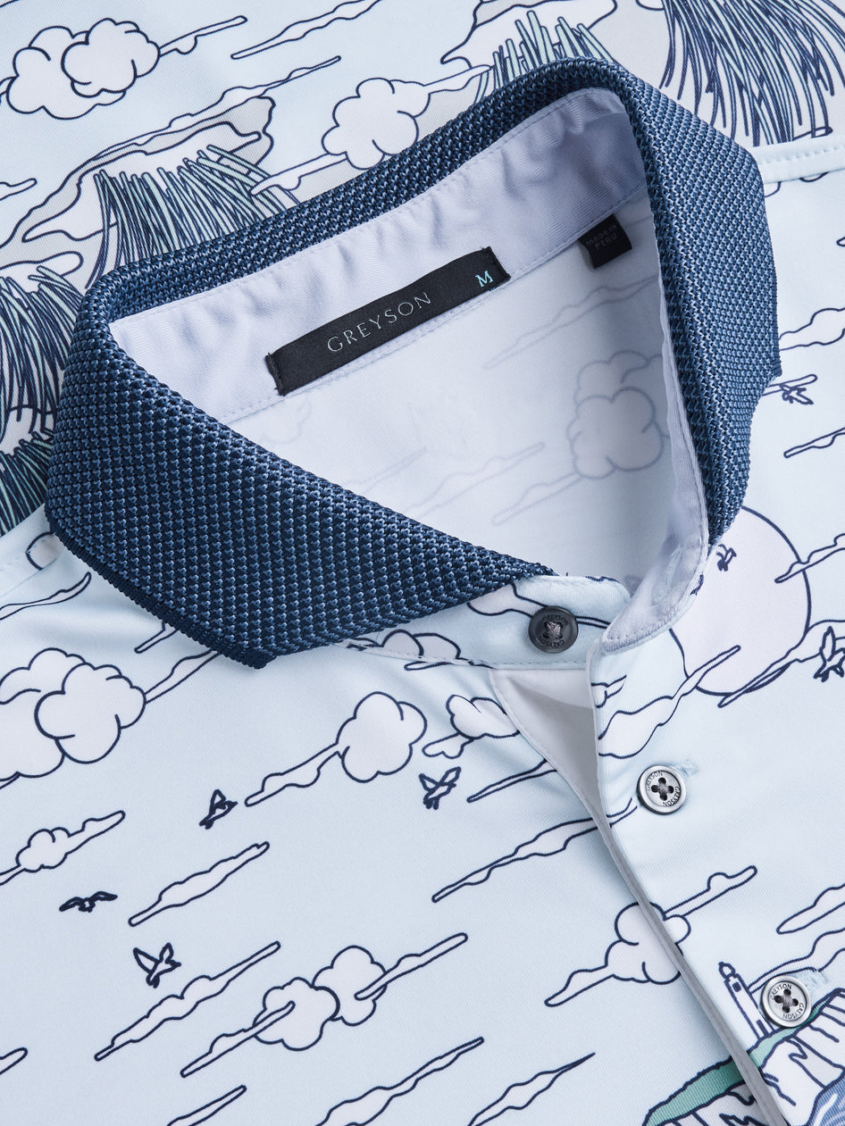 Greyson Clothiers Ditch Plains Polo in OCEAN