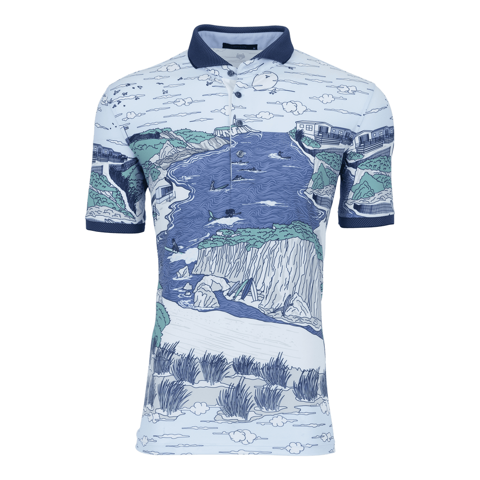 Greyson Clothiers Ditch Plains Polo in OCEAN
