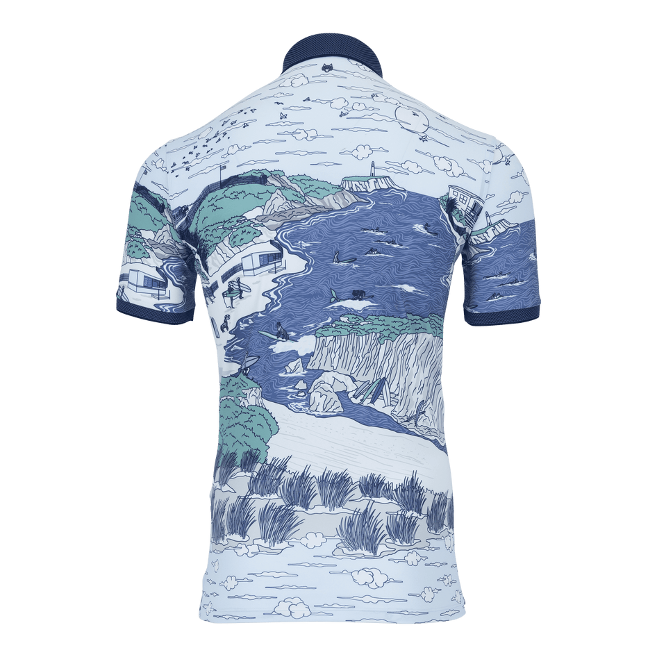Greyson Clothiers Ditch Plains Polo in OCEAN