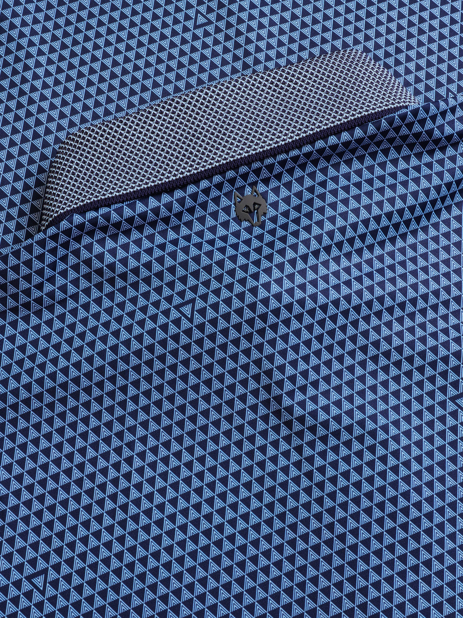 Greyson Clothiers Volcano Diaries Polo in MALTESE BLUE