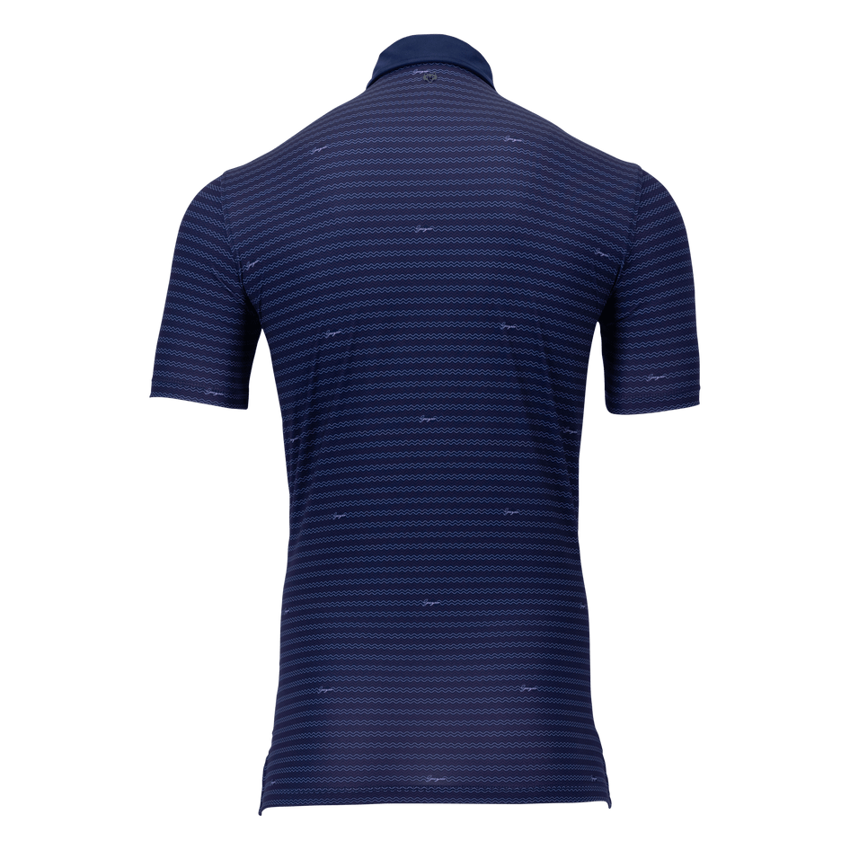Greyson Clothiers Wind And Water Symbol Polo in MALTESE BLUE