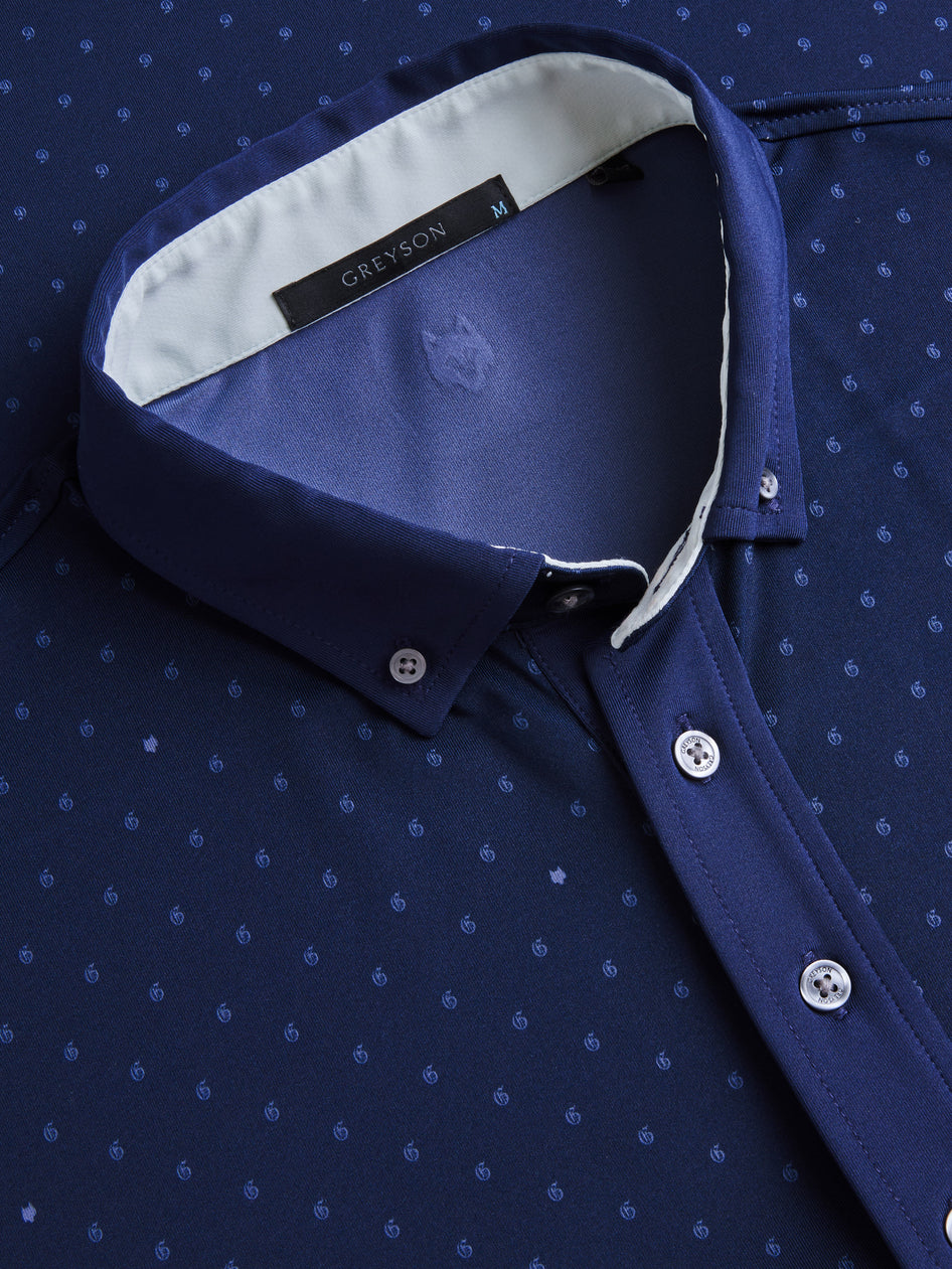 Greyson Clothiers Icon "G" Polo in MALTESE BLUE