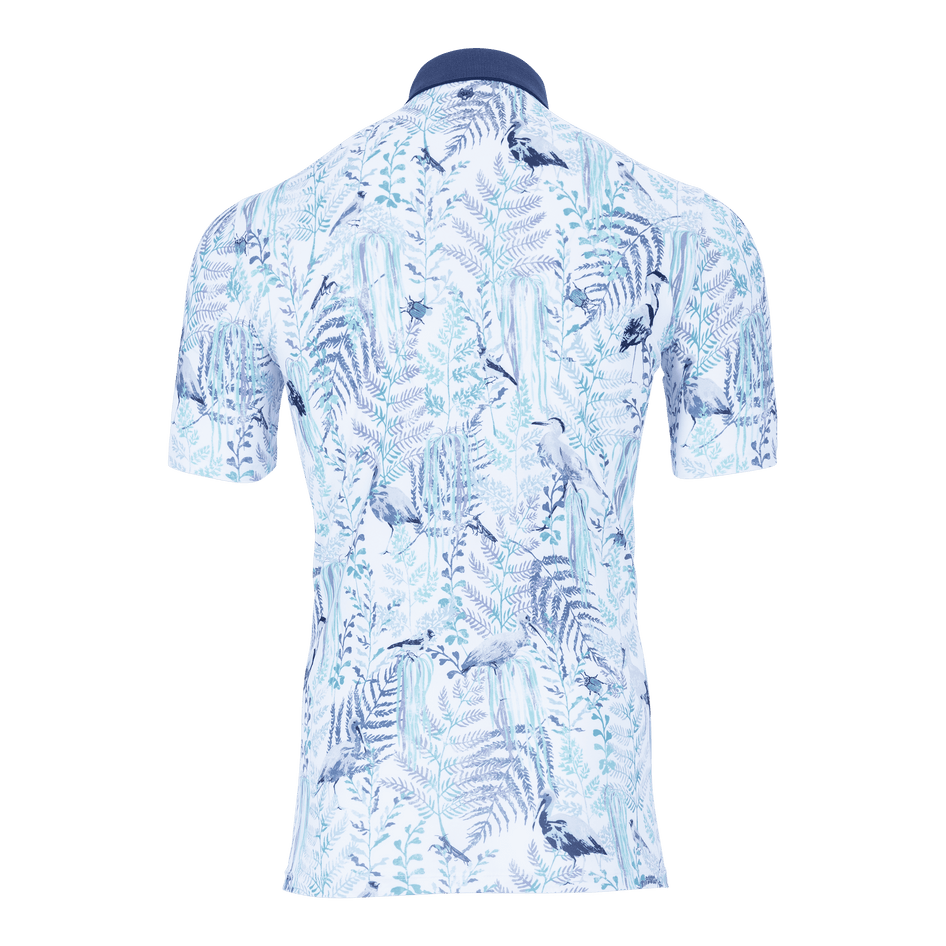 Greyson Clothiers Bird Song Polo in ARCTIC