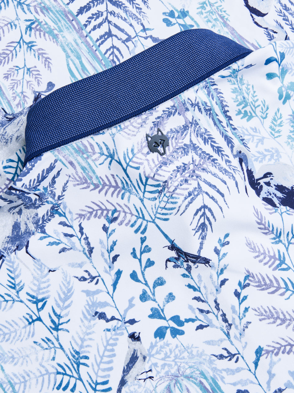 Greyson Clothiers Bird Song Polo in ARCTIC