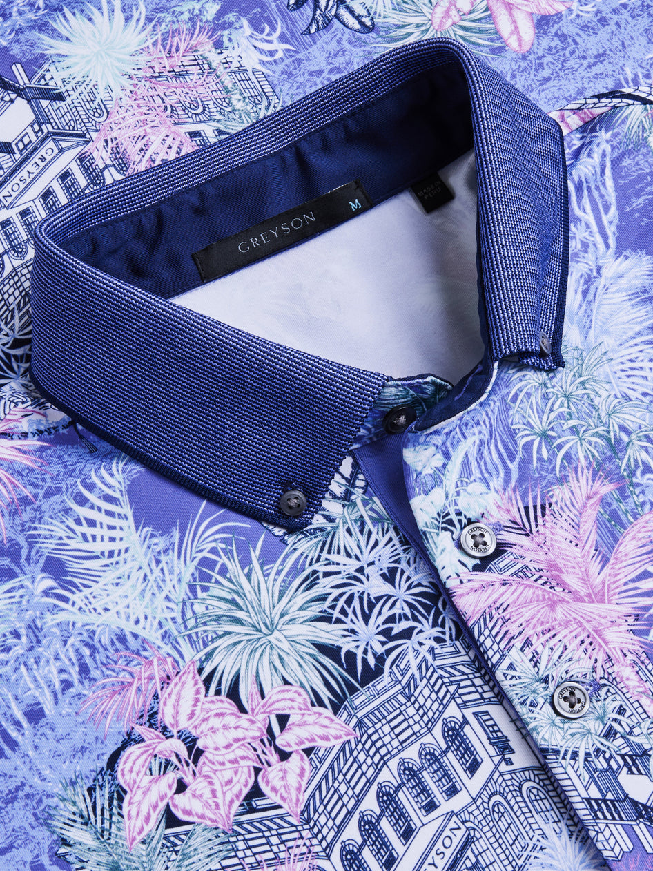 Greyson Clothiers Savannah Nights Polo in KINGFISHER