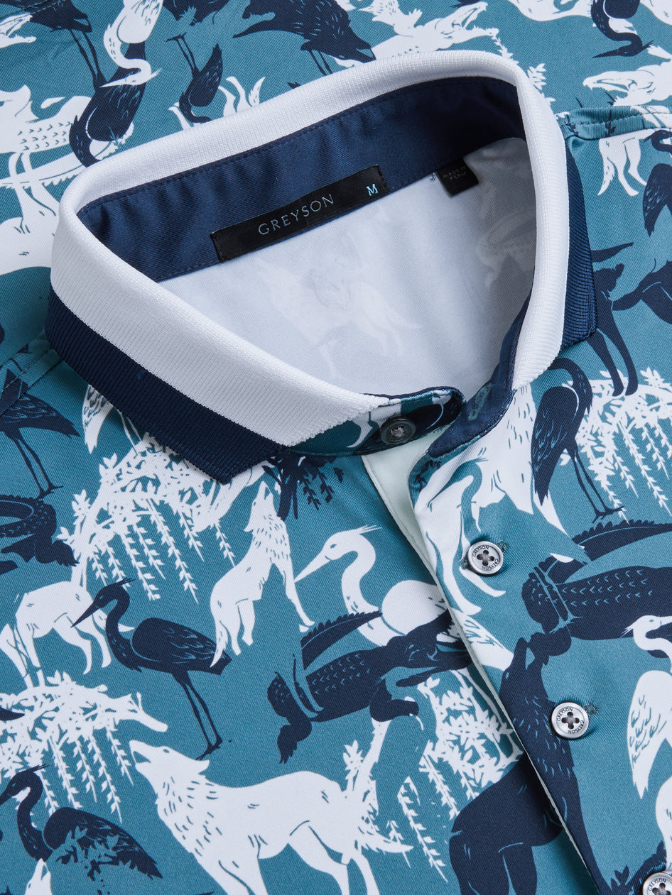 Greyson Clothiers Shadows Of The Marsh Polo in MARSH