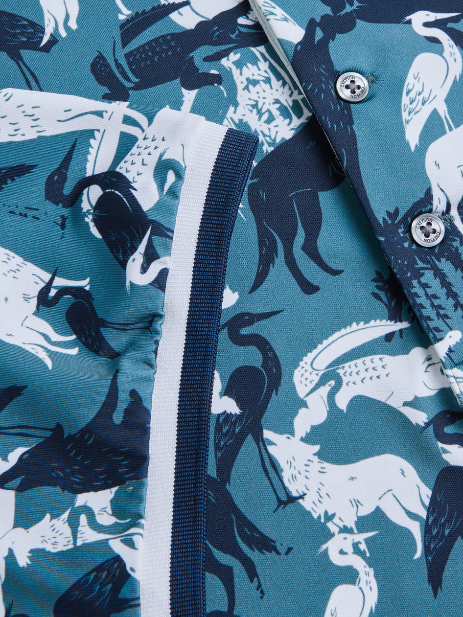Greyson Clothiers Shadows Of The Marsh Polo in MARSH