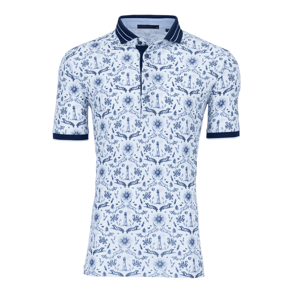 Greyson Clothiers Montauk Curiosities Polo in ARCTIC