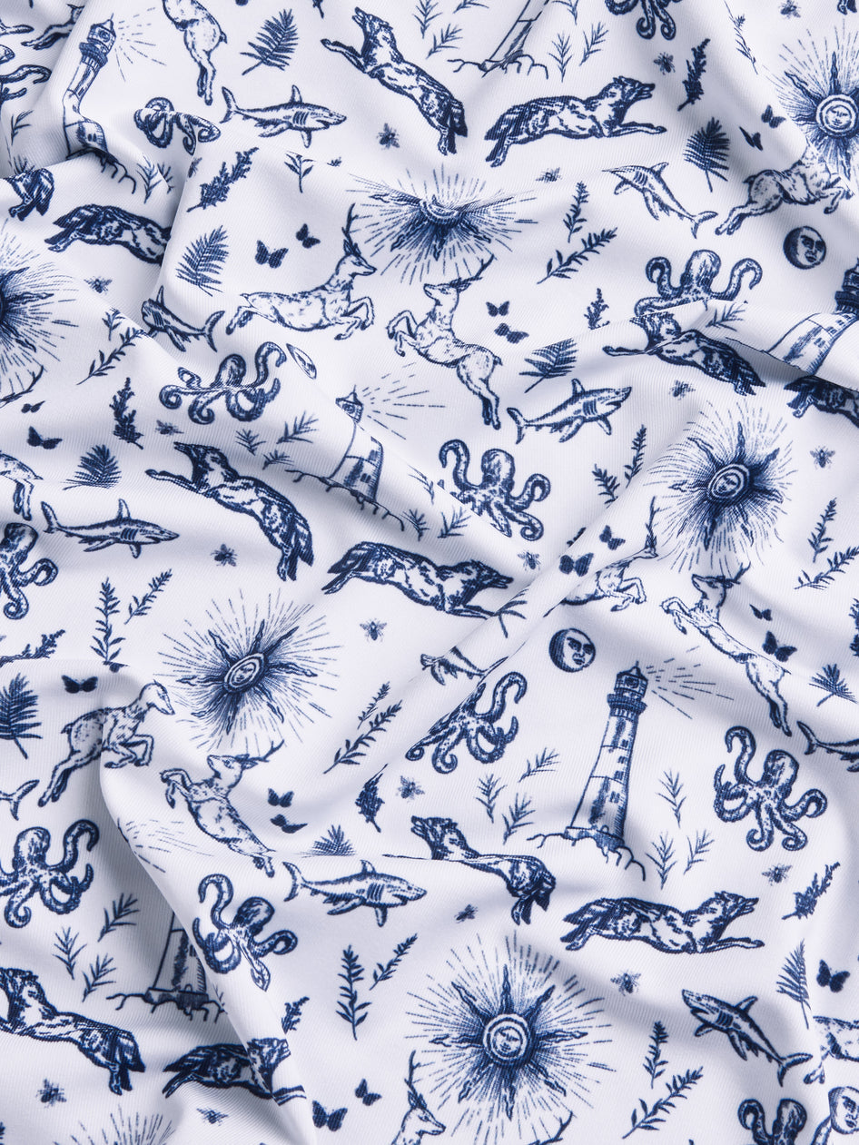 Greyson Clothiers Montauk Curiosities Polo in ARCTIC