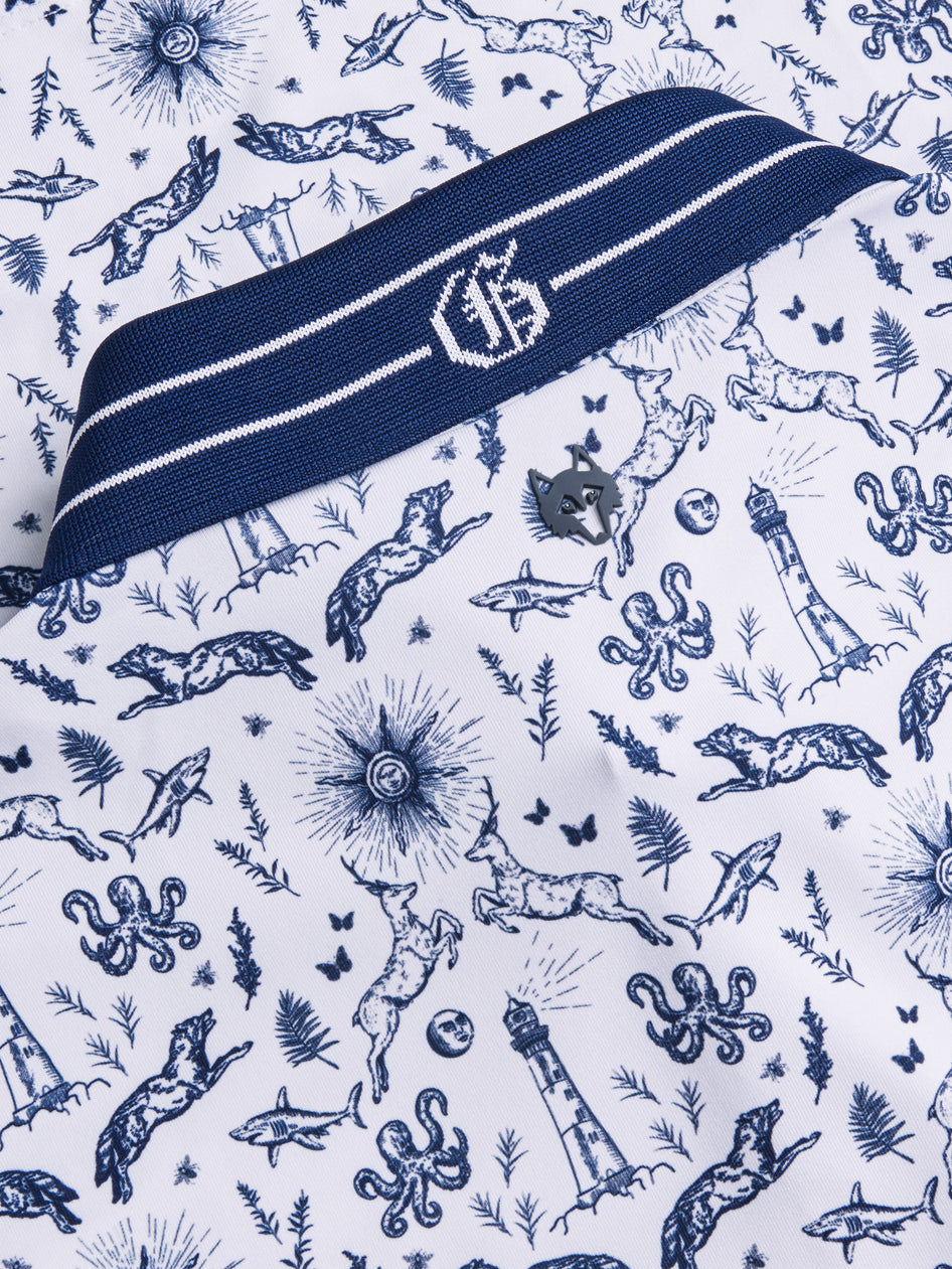Greyson Clothiers Montauk Curiosities Polo in ARCTIC