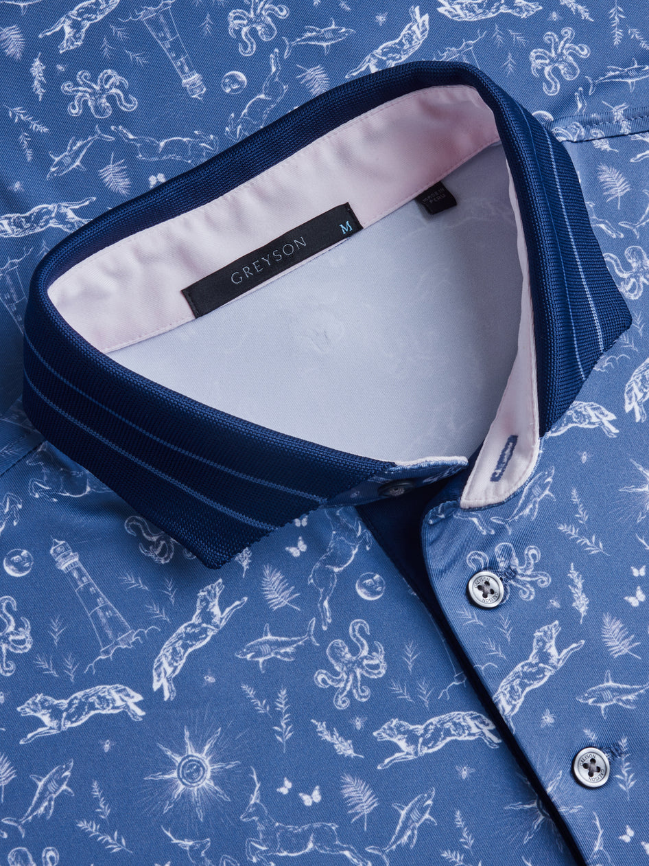 Greyson Clothiers Montauk Curiosities Polo in FALCON