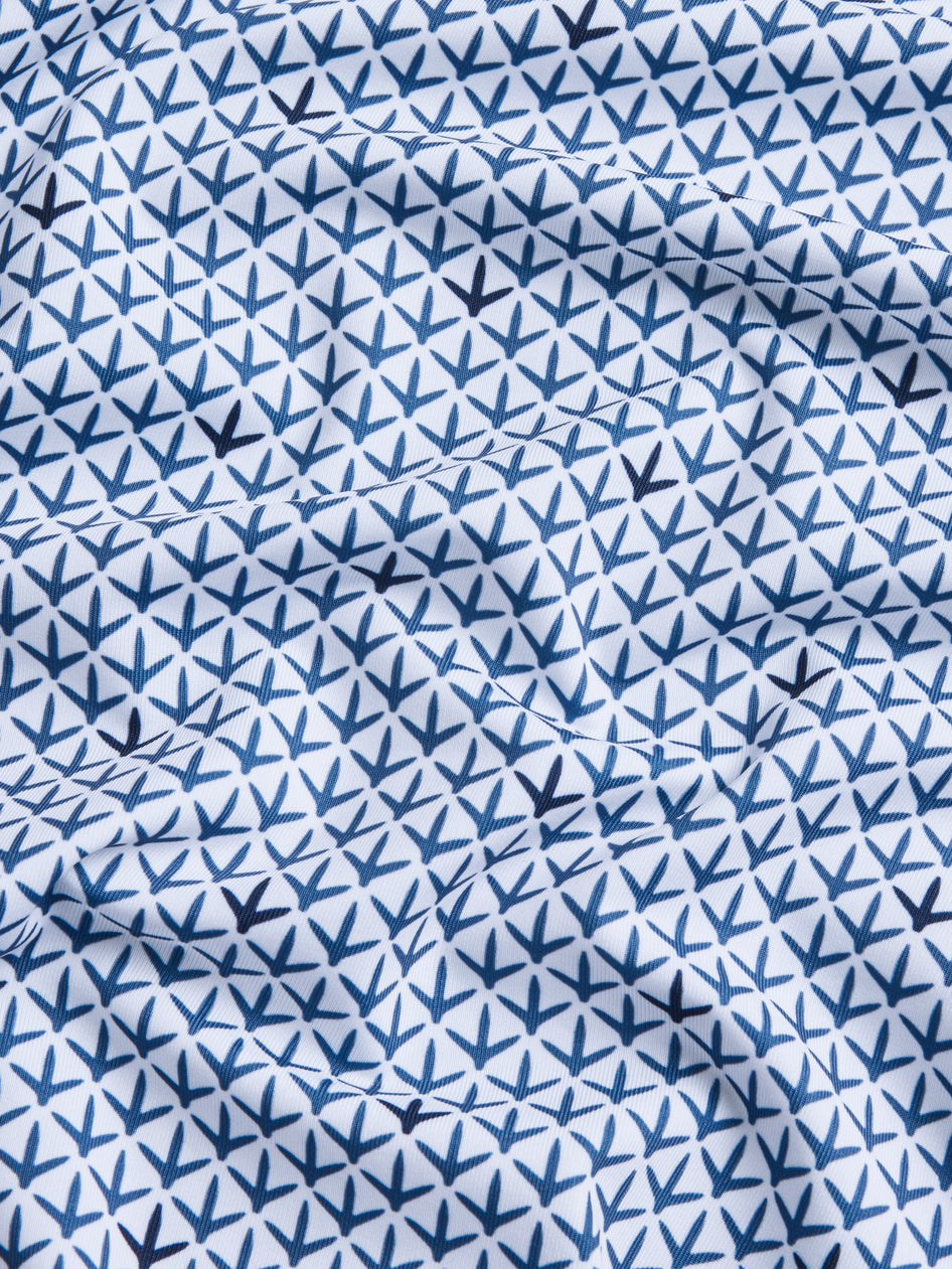 Greyson Clothiers Foot Prints Polo in FALCON
