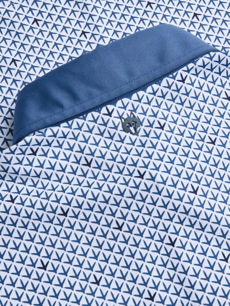Greyson Clothiers Foot Prints Polo in FALCON