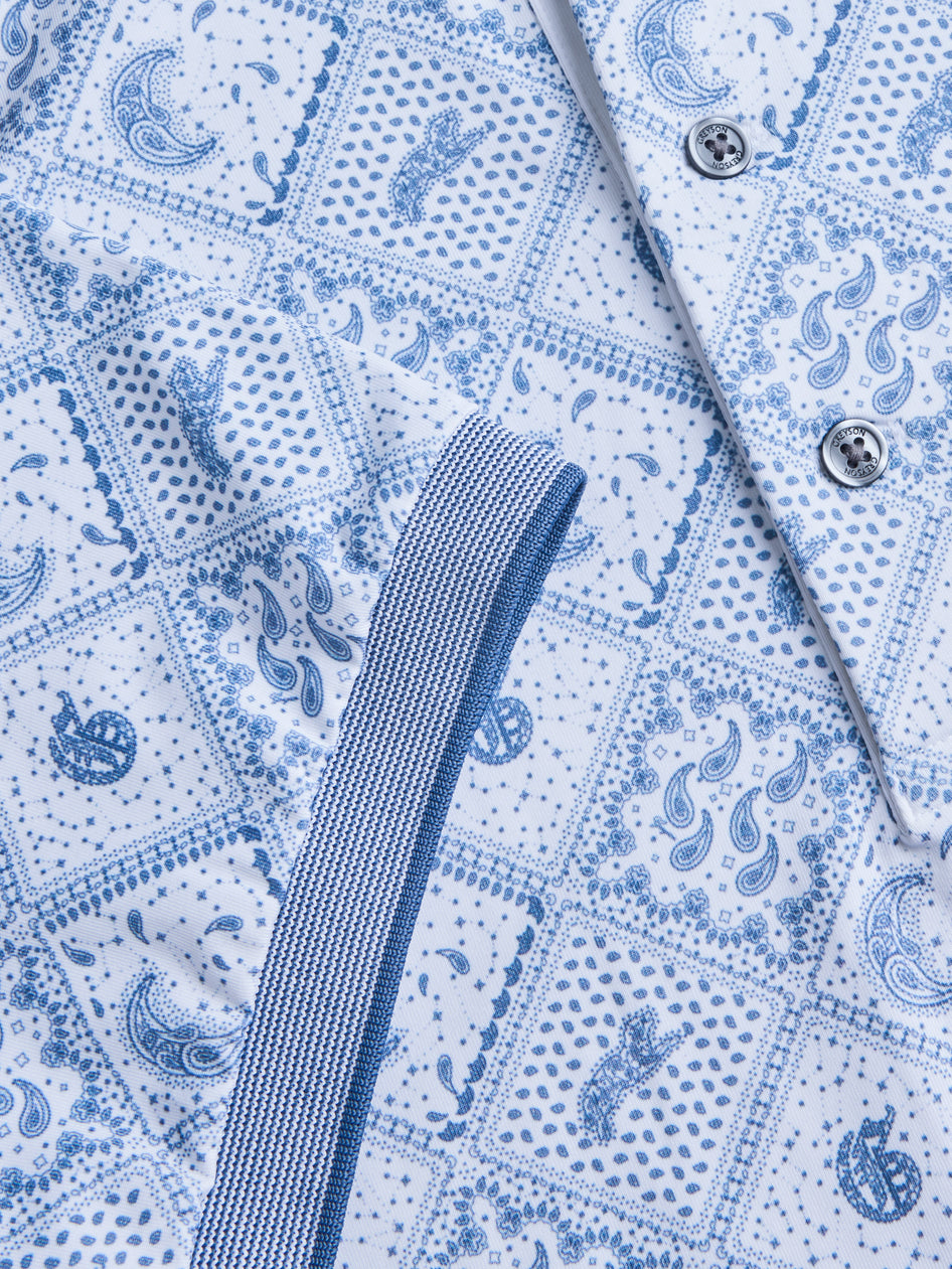 Greyson Clothiers Bandana Diaries Polo in ARCTIC