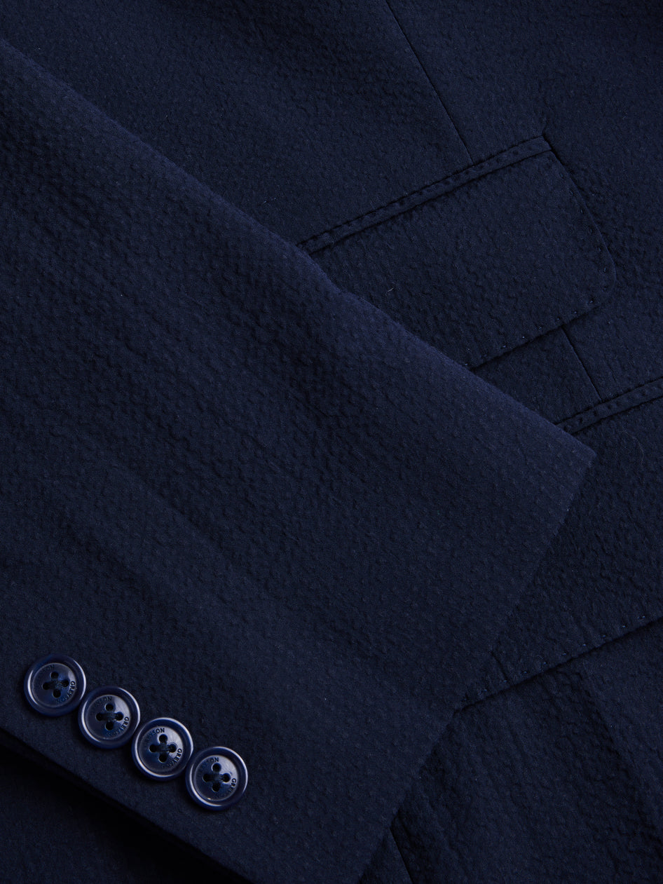 Greyson Clothiers Rhodes Seersucker Blazer in MALTESE BLUE