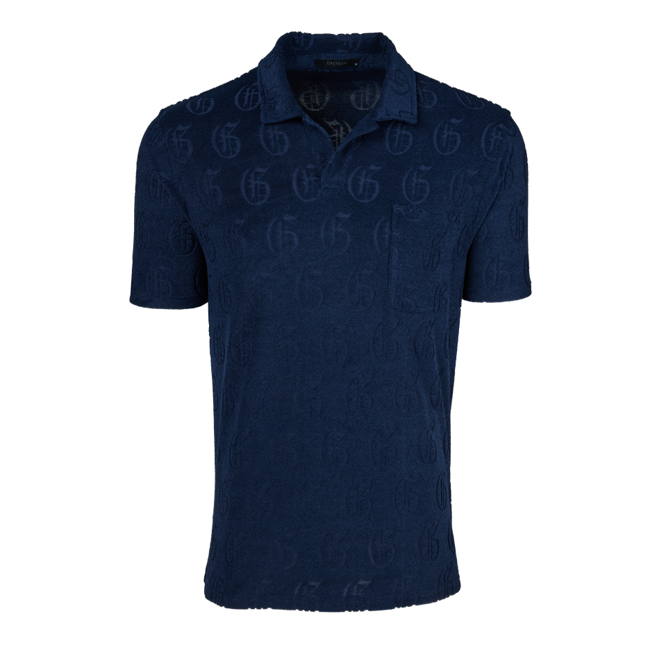 Greyson Clothiers Gothic "G" Jacquard Terry Short Sleeve Polo