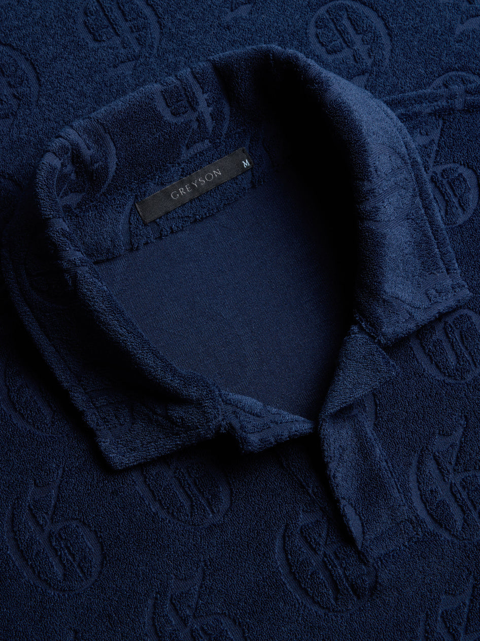 Greyson Clothiers Gothic "G" Jacquard Terry Polo