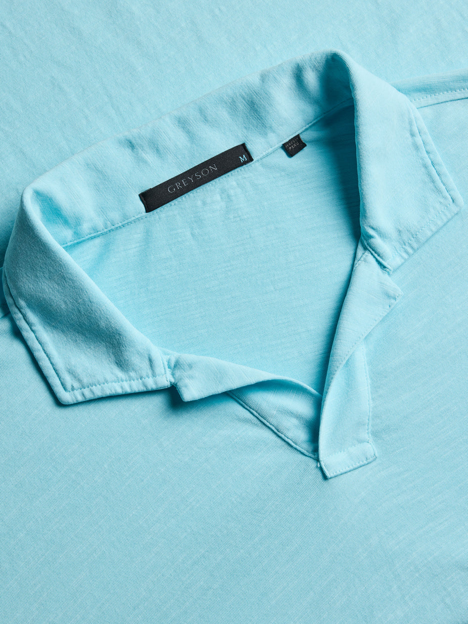 Greyson Clothiers Alpha Slub Johnny Collar Polo