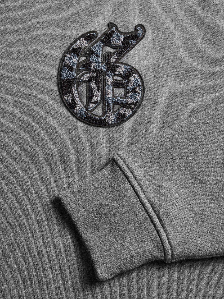 Greyson Clothiers Old English "G" Chenille Aspen Crewneck