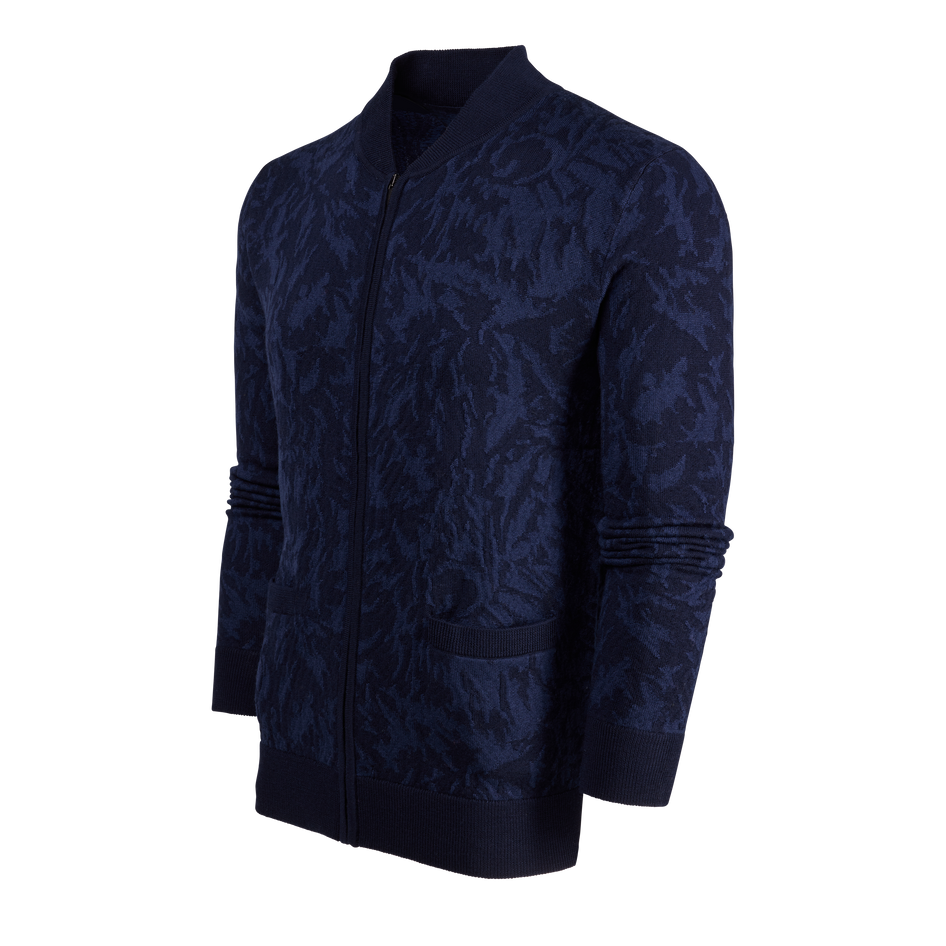 Greyson Clothiers Midas Wolf Sagaponack Ultra Light Full-Zip Sweater