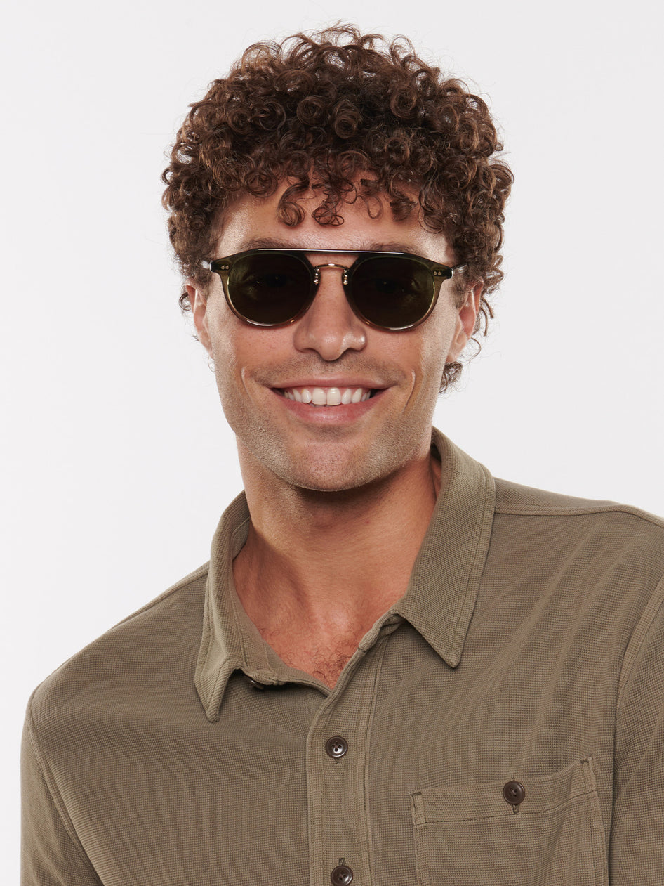 Greyson Clothiers GREYSON X KREWE Markle Sunglasses in VERDE 12K