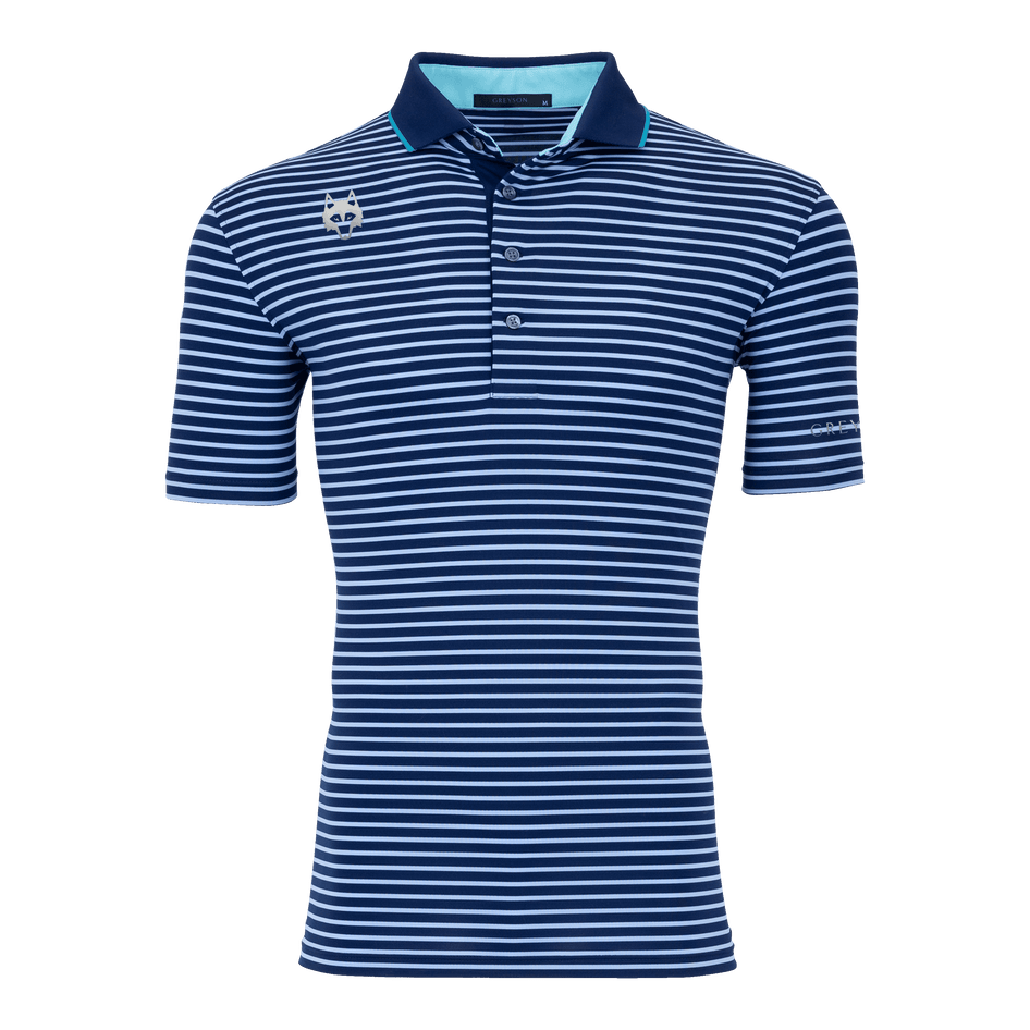Greyson Clothiers Players Club Ticonderoga Polo in MALTESE BLUE/DELPHINIUM