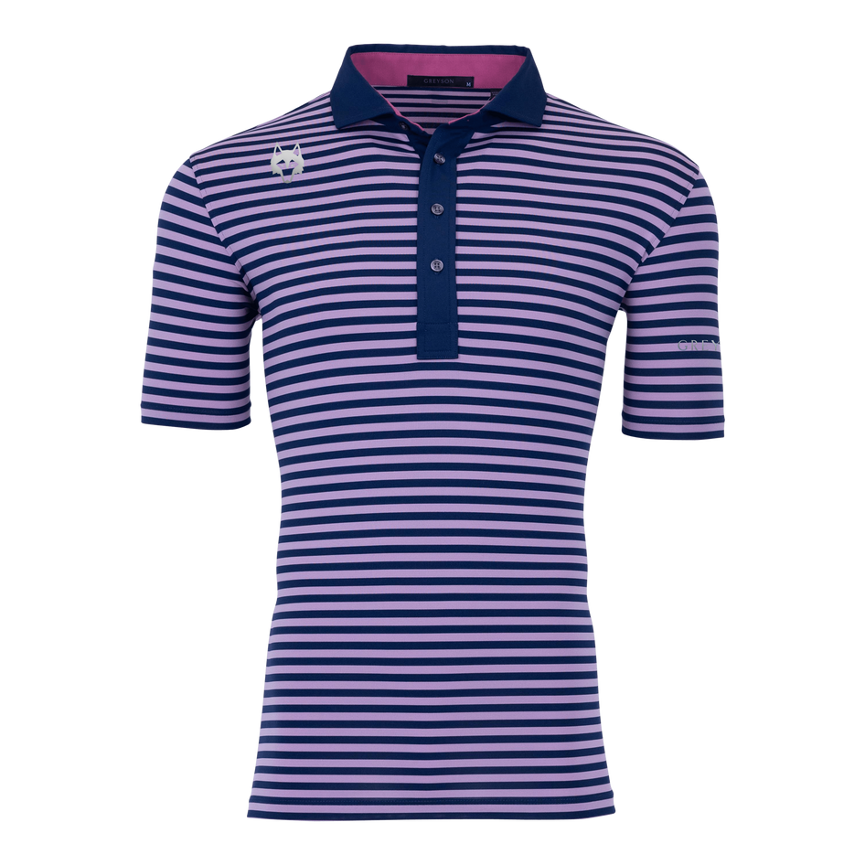 Greyson Clothiers Players Club Nord Polo in WILLOWHERB/MALTESE BLUE