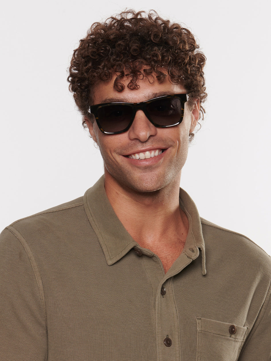 Greyson Clothiers GREYSON X KREWE Rory Polarized Sunglasses in TORTUGA NOIR