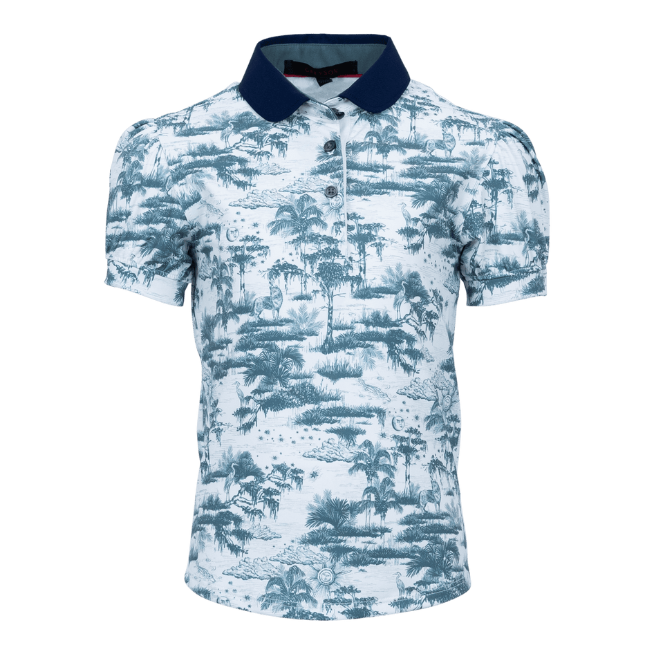 Greyson Clothiers Girl's Mystic Marsh Scarlett Polo in MARSH