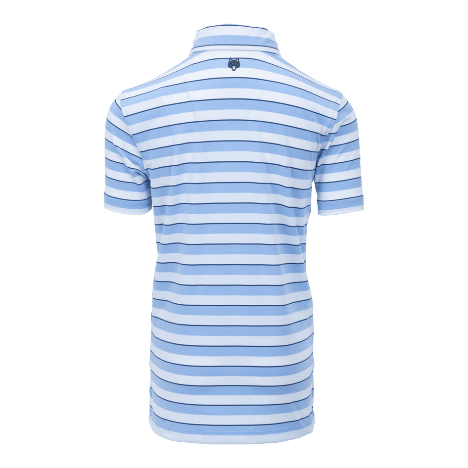 Greyson Clothiers Boy's Wolastoq Polo in DELPHINIUM/ARCTIC/FALCON