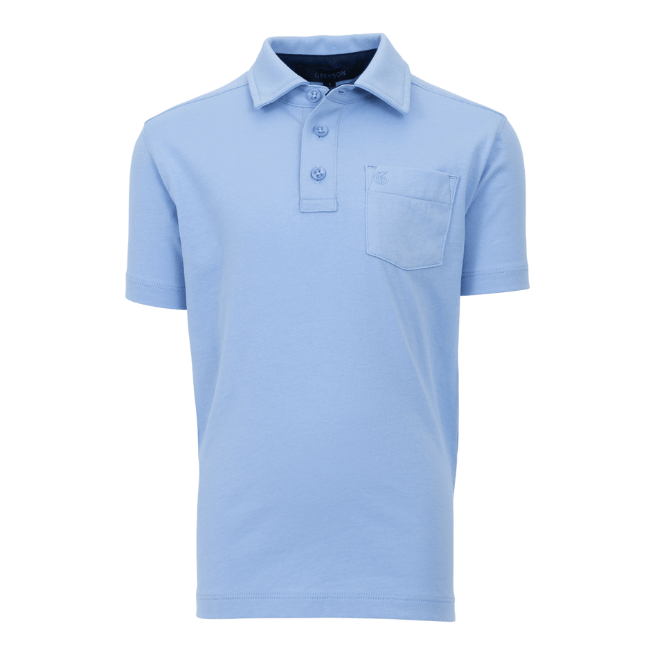 Greyson Clothiers Youth Spirit Polo in WOLF BLUE