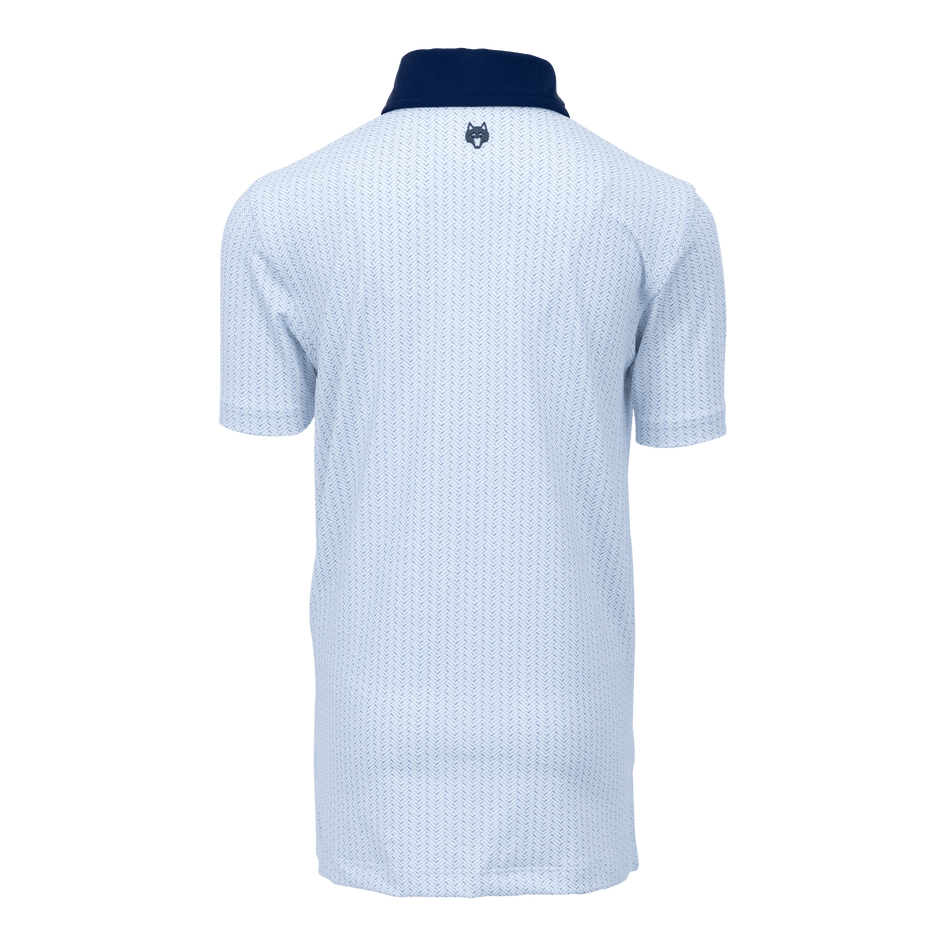 Greyson Clothiers Boy's Herringbow Polo in ARCTIC