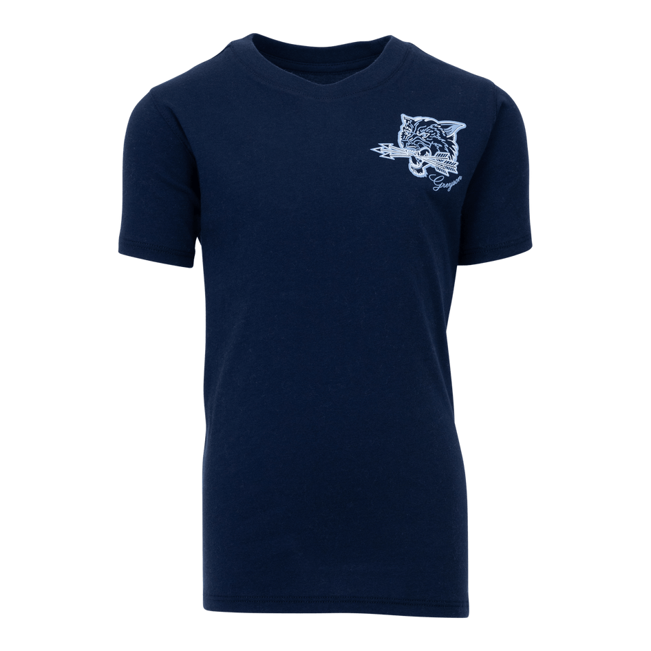Greyson Clothiers Youth Arrow Wolf Tee in MALTESE BLUE
