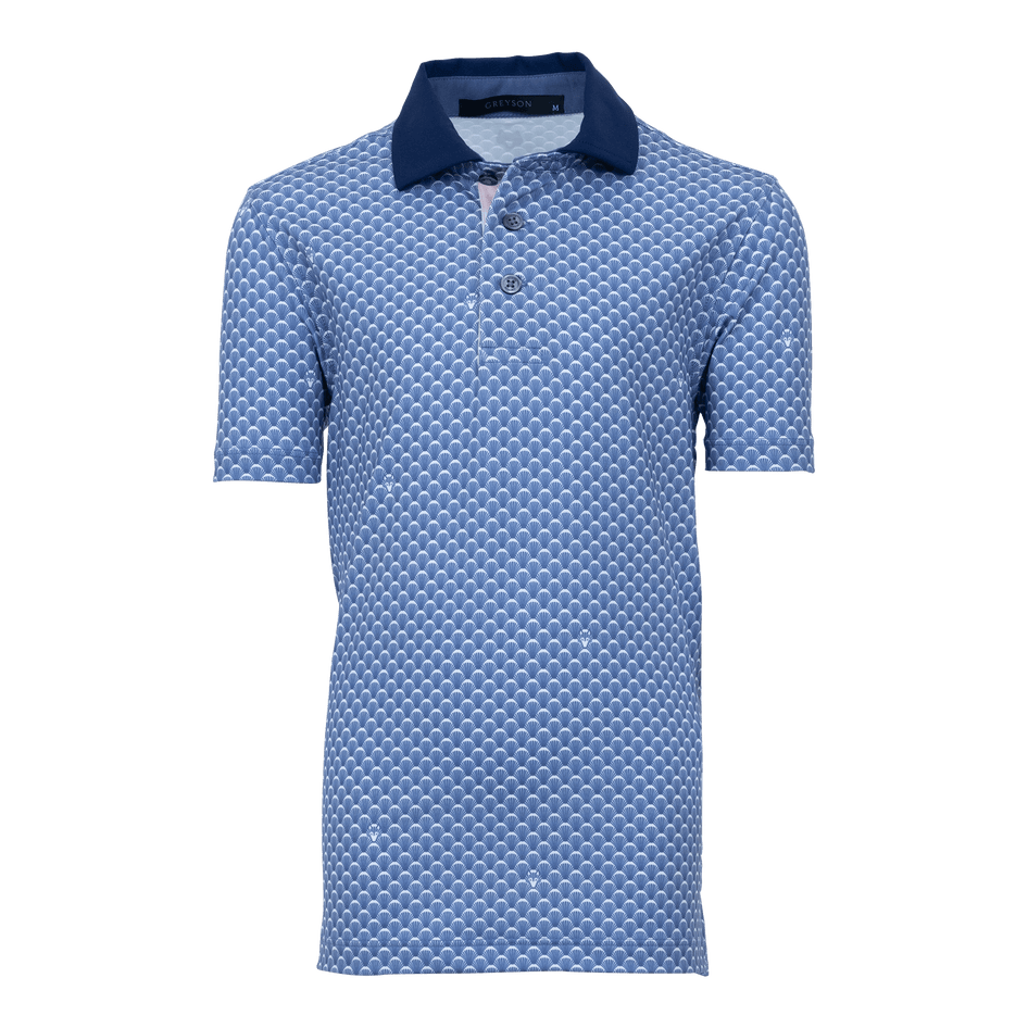 Greyson Clothiers Boy's Ponderous Wolf Polo in FALCON