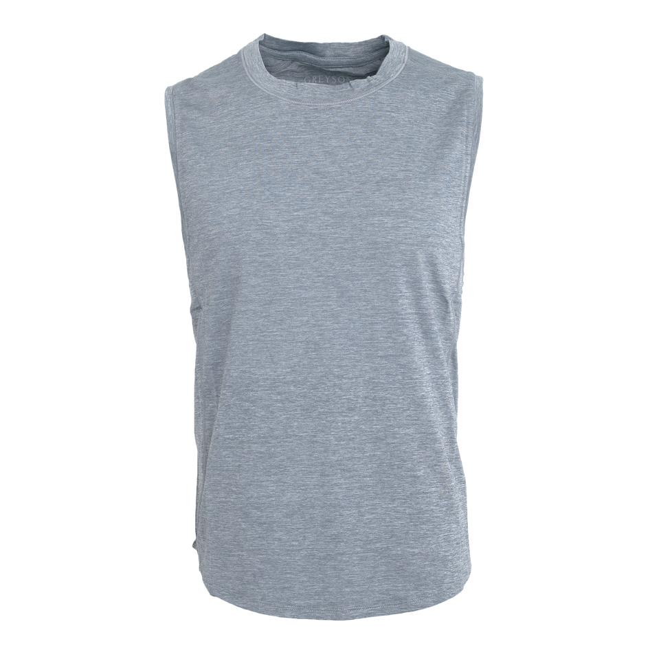 Greyson Clothiers Guide Sport Sleeveless Tee in LIGHT GREY HEATHER