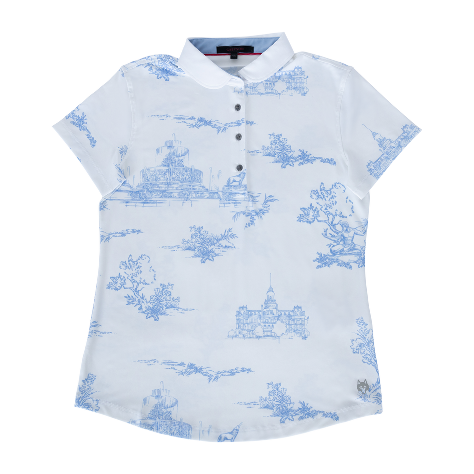 Greyson Clothiers Paris of the West Scarlett Polo in STREAM