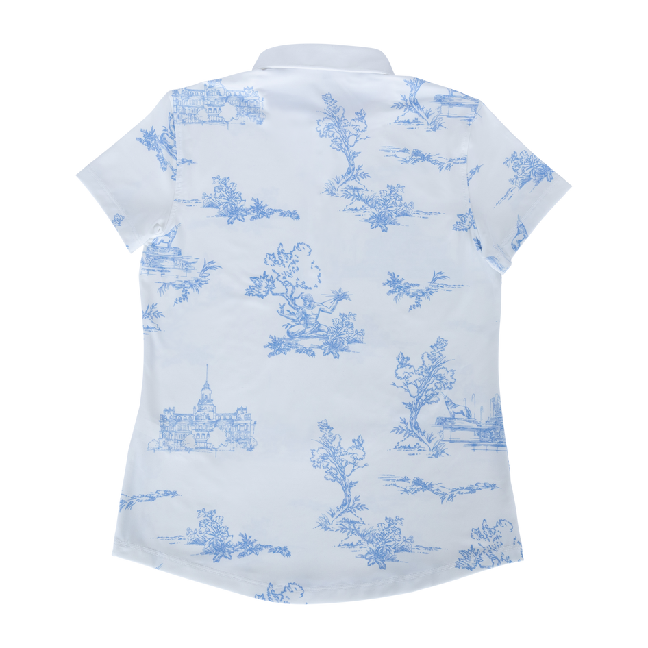 Greyson Clothiers Paris of the West Scarlett Polo in STREAM